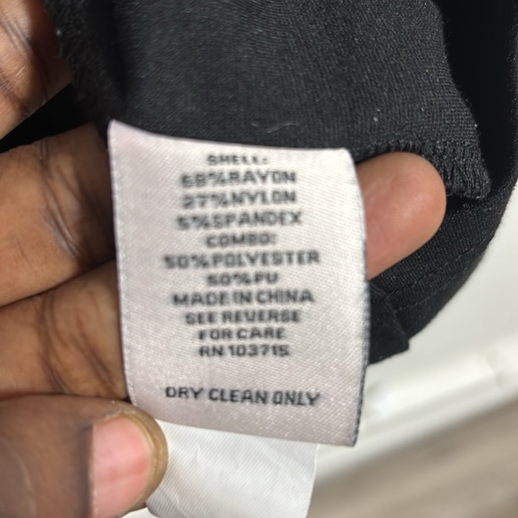 Nanette Lepore US 16 Black dress with patent leather accents - Picture 3 of 4